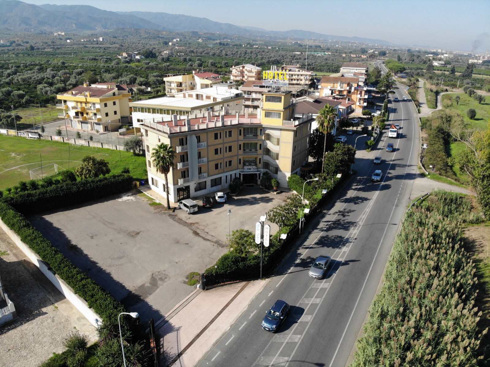 Panoramica aerea di Corigliano Rossano vicino Hotel San Luca
